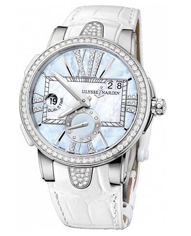 Review Ulysse Nardin Dual Time Lady 243-10B / 393 watch copy